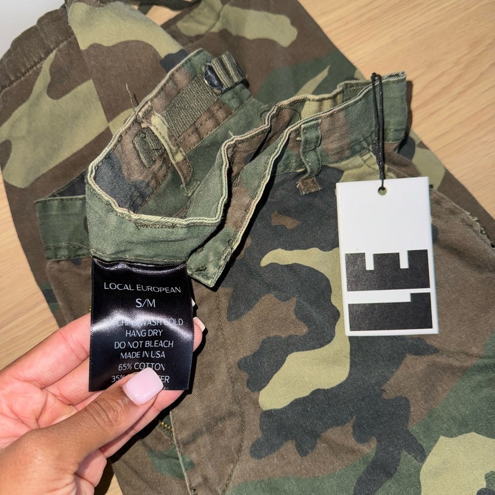 Local European Green and Brown Camouflage Pants